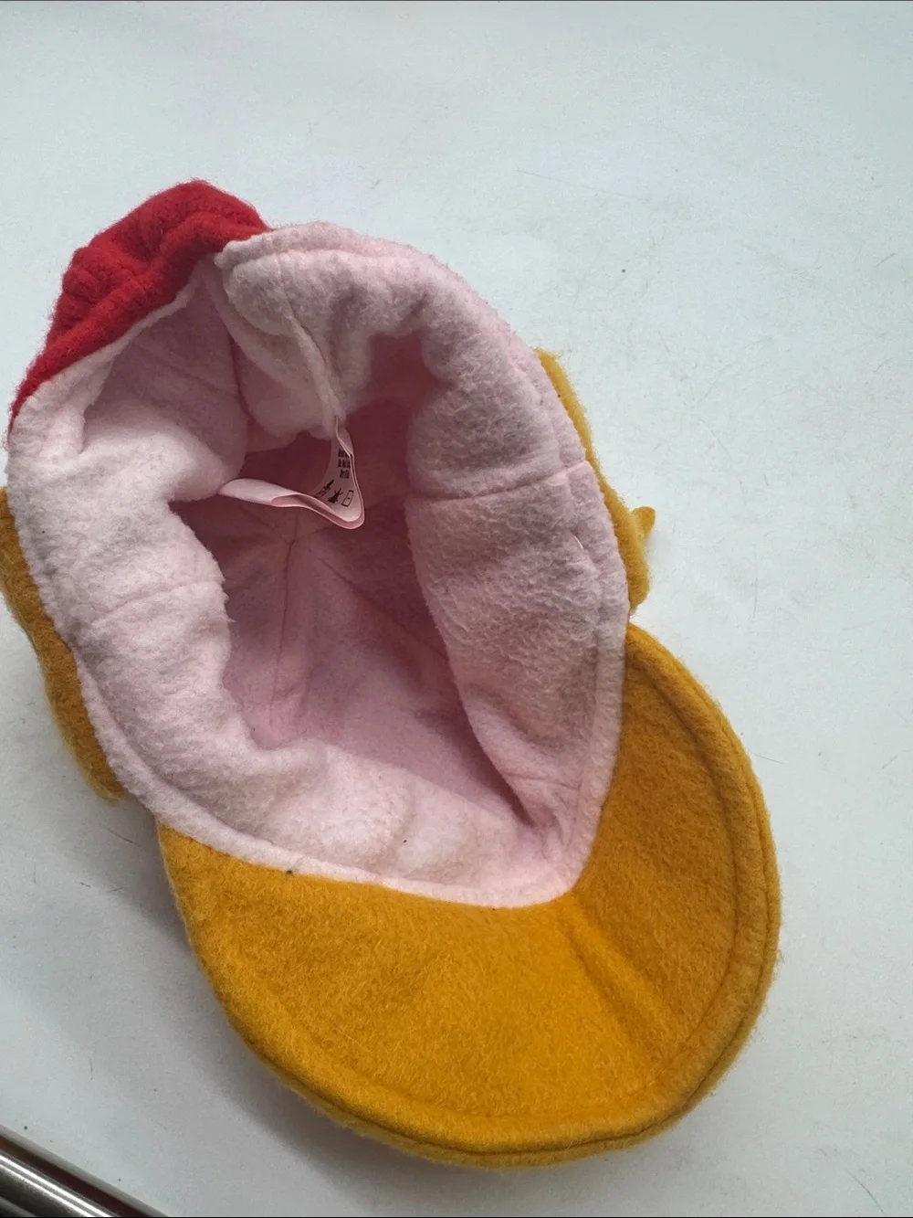 Winnie the Pooh Plush Cap - Red and Golden Yellow